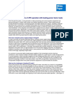 Considering The Effects of UPS Operation With Leading Power Factor Loads