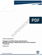 Superseded: Transport and Main Roads Specifications MRTS03 Drainage, Retaining Structures and Protective Treatments