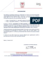 Dichiarazione Presidente ASR (1)