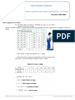 Tabelas e gráficos para análise de dados quantitativos contínuos