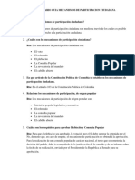 Cuestionario Guia Mecanismos de Participacion Ciudadana