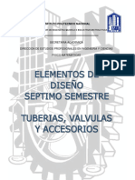 1ra PARTE DE ELEM DE DISENO TUBERIAS VALVULAS