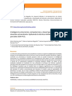 Inteligencia emocional, competencias y desempeño docente