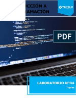 INTRODUCCIÓN A LA PROGRAMACIÓN 4-Lab 4)