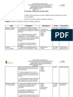 Plan de psicología escolar para mejorar la calidad de vida