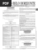 Belo Horizonte: Diário Oficial Do Município - DOM | PDF