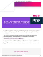 Beca "Construyendo Sueños" - Ministerio de Educación