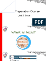 TKT Preparation Course: Unit 2. Lexis