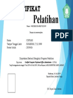 Sertifikat Pelatihan BLK Komunitas