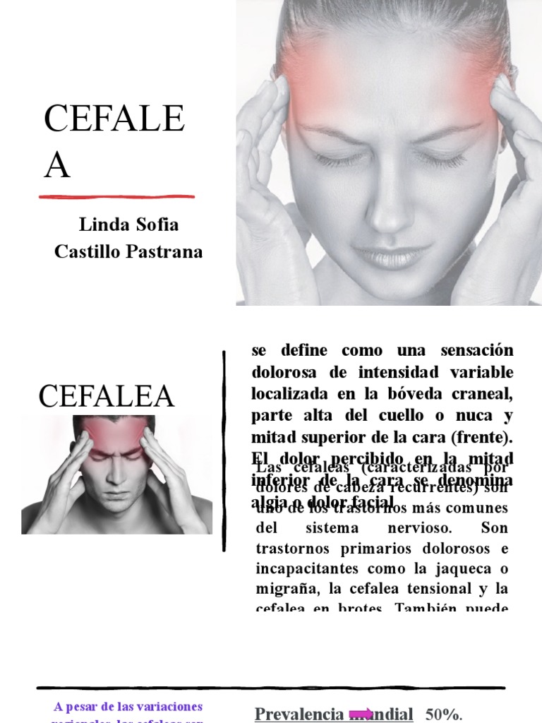 Tipos y Tratamientos de Cefaleas | PDF | Migraña | Dolor de cabeza