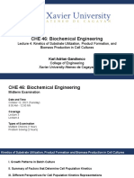 CHE 46: Biochemical Engineering