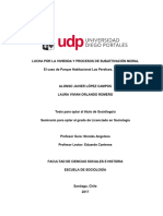 Lucha Por La Vivienda y Procesos de Subj