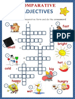 Comparative Adjctives Crossword Games Icebreakers Oneonone Activities TBL Task Bas - 112333