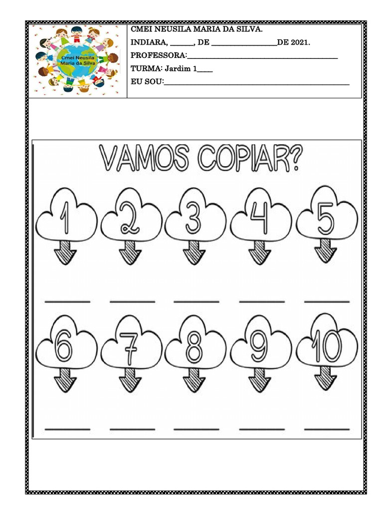 Atividades para Jardim 1 - Maternal | PDF