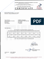 Certificate: Metals Industry Research and Development Center