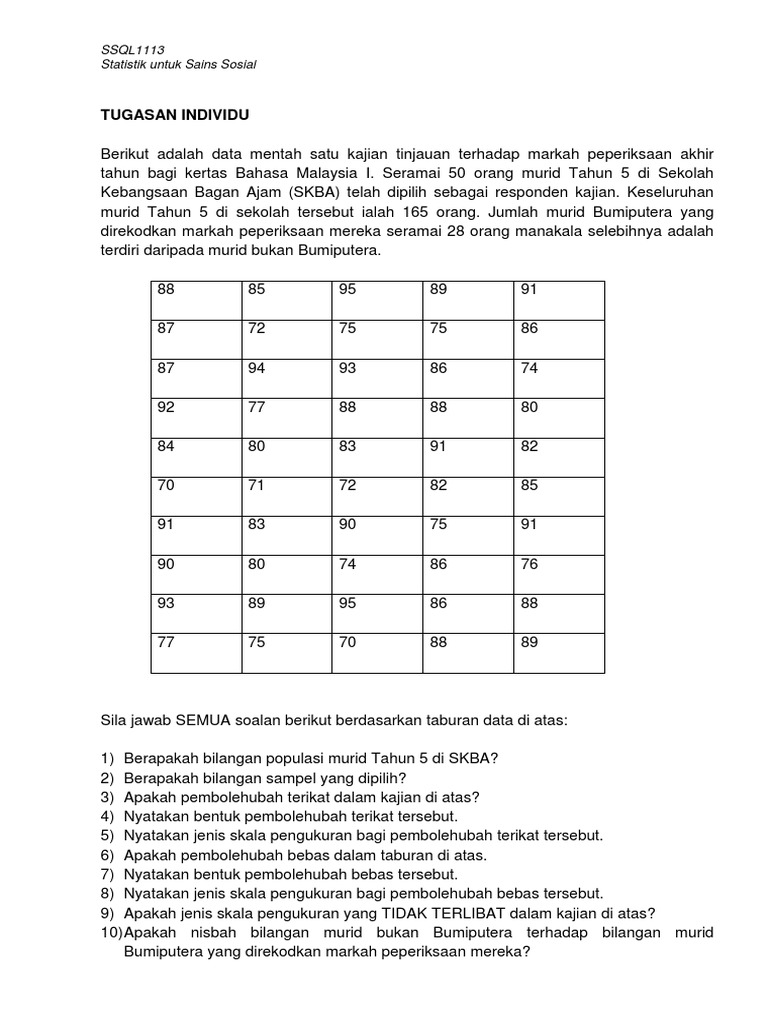 2 Pjj Tugasan Ssql1113 Ja192 Pdf