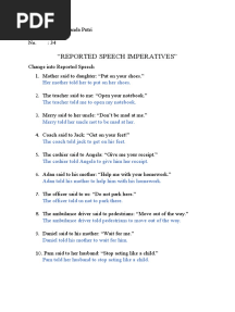 Reported Speech - Tasya Amanda