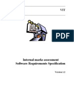 Internal Marks Assessment Software Requirements Specification