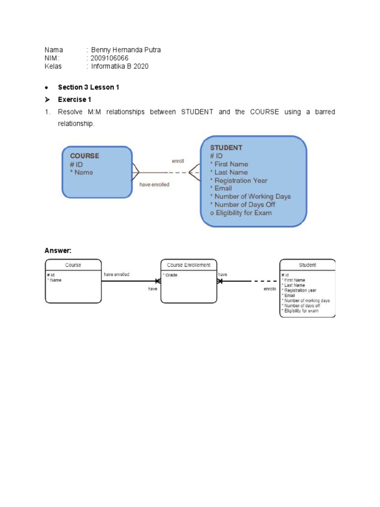 ERD Exercises for Academic Database | PDF | Sales | Information ...