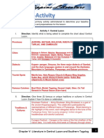 Chapter V - Preactivity - Literature in Central Luzon and S - Sa190200 - Malatag, Nicole Anne M.