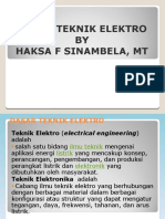 Dasar Teknik Elektro Secara Umum