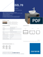 LM0356351 Ficha Tecnica Mueble Plus Vessel 70 CM CoronaStone Corona