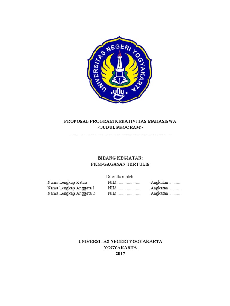 Proposal PKM Gagasan Tertulis UNY | PDF | Seni | Sains & Matematika