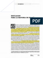 Adorno - Educación Parala Mayoría de Edad