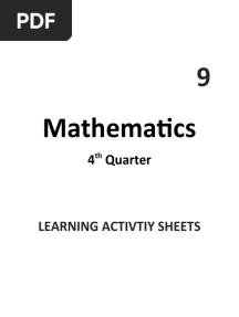 LAS - Math-9 4th Quarter