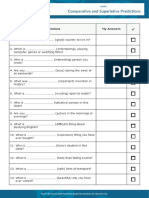 Comparative and Superlative Predictions: Questions My Answers