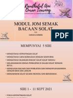 Modul Jom Semak Bacaan Solat