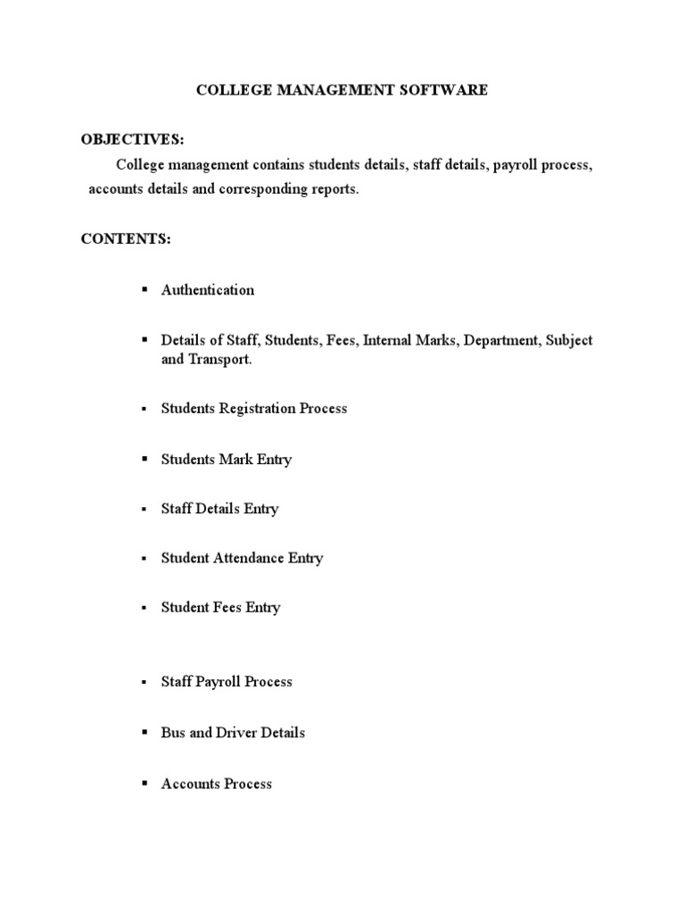 Comprehensive College Management Software | PDF | Backup | Databases