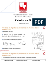 Clase 11 - Pruebas de Hipotesis (Dos Muestras)