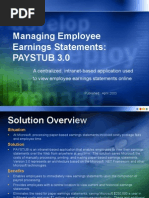 Managing Employee Earnings Statements: Paystub 3.0