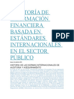 Auditoría de Información Financiera Basada en Estándares Internacionales en El Sector Público