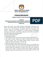 Pengumuman Perekrutan KPPS