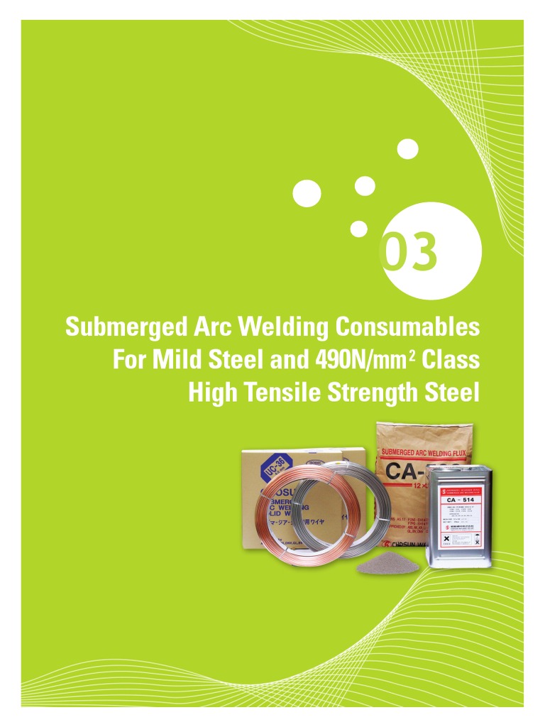 Submerged Arc Welding Consumables For Mild Steel and 490N/mm Class High