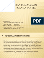 MEMBRAN PLASMA DAN HUBUNGAN ANTAR SEL KLOMPOK 2