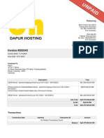 Invoice Payment Details BCA Mandiri