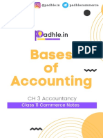Padhle 11th - Bases of Accounting
