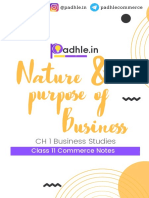Padhle 11th - Nature and Purpose of Business - Class 11 BS