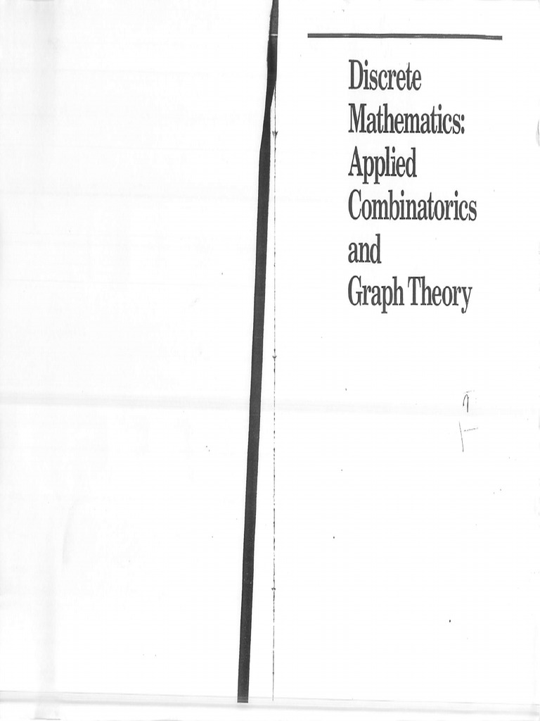 Discrete Mathematics (Applied Combinatorics and Graph Theory) PDF