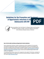 Prevention and Treatment of Opputunistic Infections in Adults and Adolescents With HIV