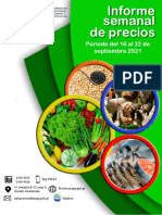 Guatemala Informe semanal de precios del 16 al 22 de septiembre 2021