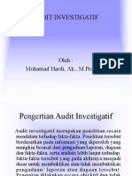 Audit Investigatif Pak Oleh Inspektur I