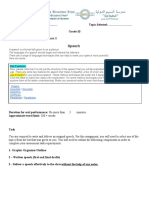 Speech Writing Task - Q2 Task 2 - Grade 10