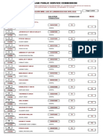 Category Wise List of Candidates For Type Test: Candidate Name