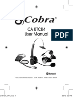 Ca Btcb4 User Manual: ©2012 Cobra Electronics Corporation Part No. 480-824-P Printed in Taiwan Version A