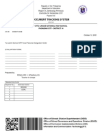 Document Tracking System: Otto Lingue National High School Pagadian City - District 14