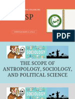 The Holistic Study of Humanity: Anthropology and Sociology